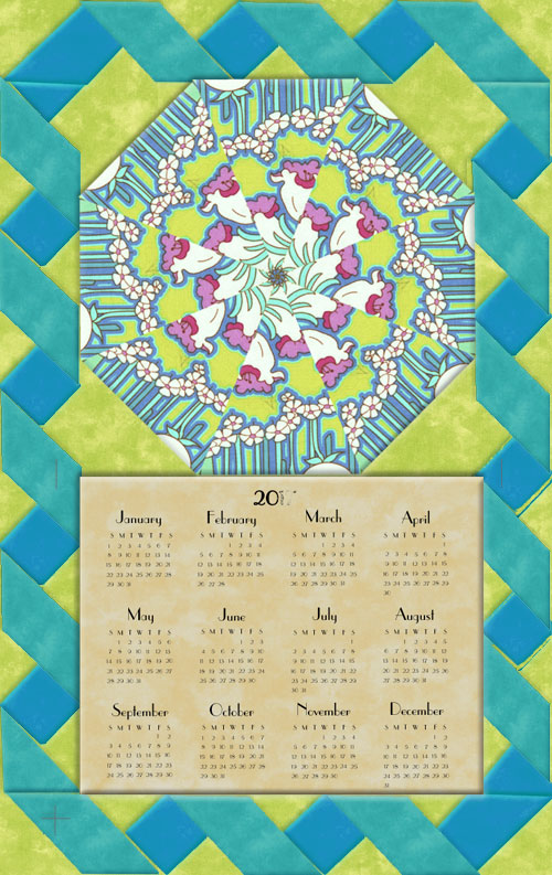 Amy Butler Soul Blossom Calendar Wall Hanging Kit 