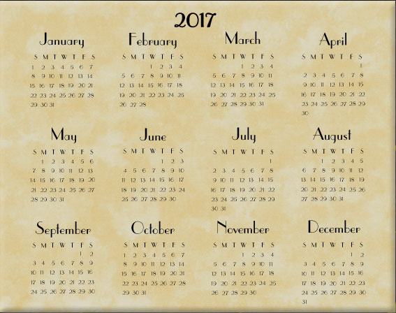 Avalon Bloom Calendar Insert