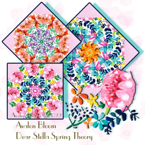 Dear Stella Speing Theory Kaleidoscope Quilt Block Kit