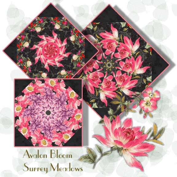 Surrey Meadows Kaleidoscope Quilt Block Kit