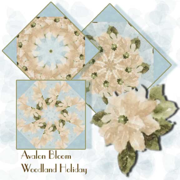 Woodland Holiday Kaleidoscope Quilt Block Kit
