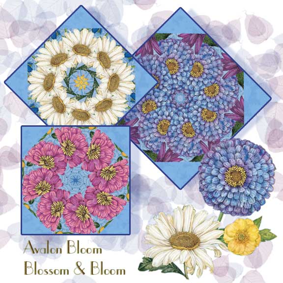 Blossom and Bloom Kaleidoscope Quilt Block Kit