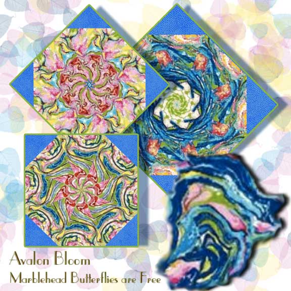 Marblehead Butterflies are Free Kaleidoscope Quilt Block Kit