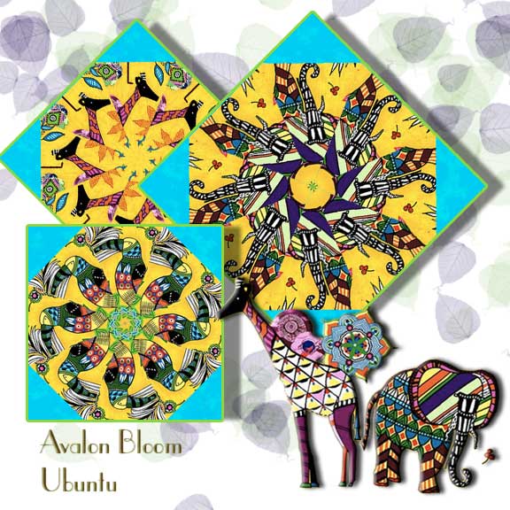 Ubuntu Kaleidoscope Quilt Block Kit