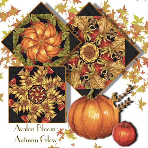 Autumn Glow Kaleidoscope Calendar Wall Hanging