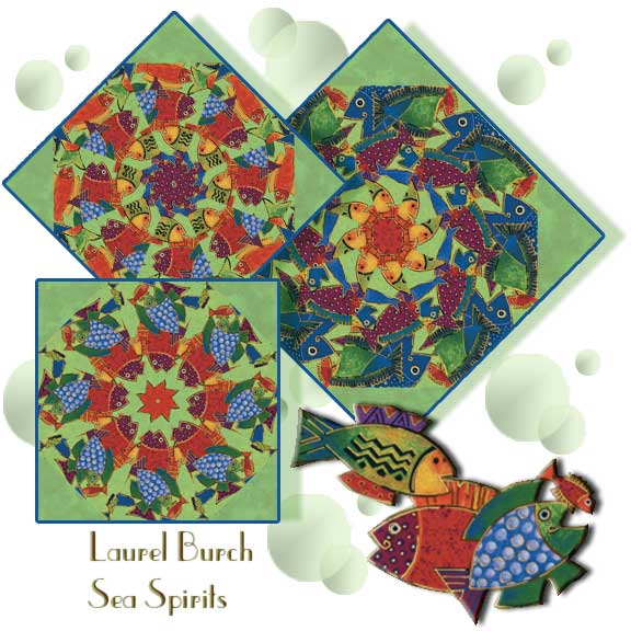 Sea Spirits Kaleidoscope Quilt Block Kit