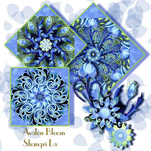Shangrila kaleidoscope Quilt Block kit