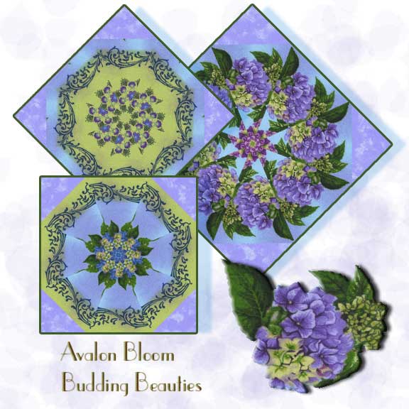 Budding Beauties Kaleidoscope Quilt Block Kit
