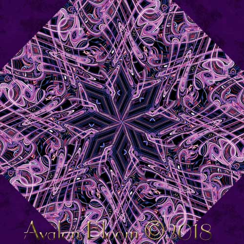 Paula NadelsternFlash Dance Purple Kaleidoscope Quilt Block Kit