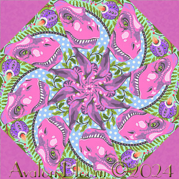 Tula Pink Roar Kaleidoscope Quilt Block Kit