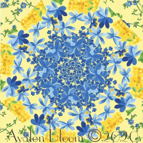 Summer Breeze Kaleidoscope Quilt Block Kit