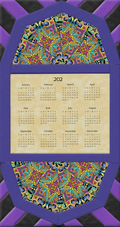 Paula Nadelster Wonderlust Kaleidsocope Fan Calendar Wall Hanging Kit