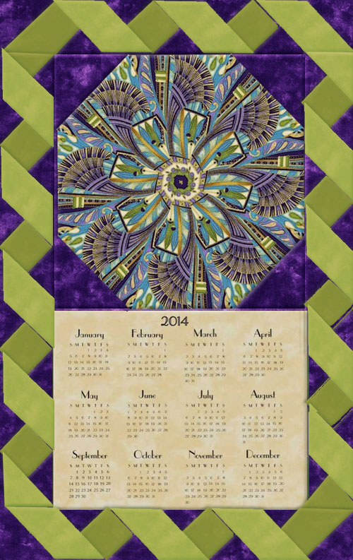 Calendar Wall Hanging Pattern and Insert