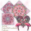 Tula Pink Pretty in Pink Dragonfruit II Daydreamer Kaleidoscope Quilt Block Kit