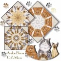 Cat\'s Meow Cream Kaleidoscope Quilt Block Kit