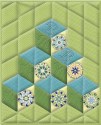 Tumbling Blocks Kaleidoscope Quilt Pattern