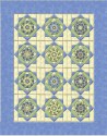 Twinkling Stars in Buttercream Pansy Double Size Quilt Top Kit