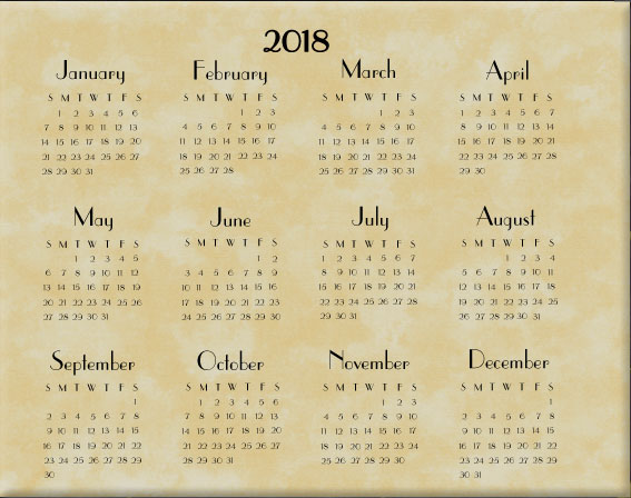 CalendarWallHanging2018Insert