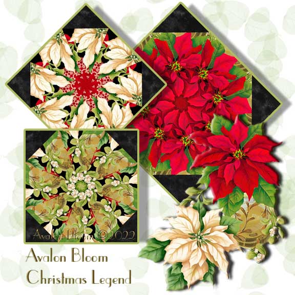 Christmas Legend Kaleidoscope Quilt Block Kit