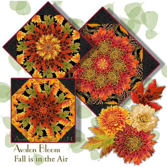 Fall is in the Air Kaleidoscope Quilt pre-cut blocks Kit