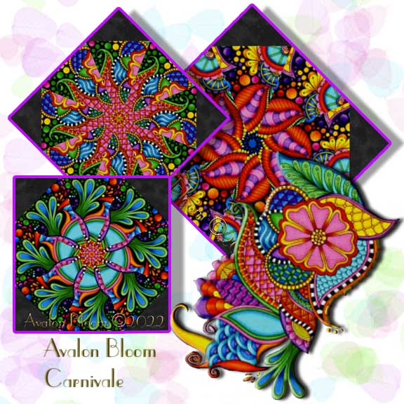 Carnivale Kaleidoscope Quilt Block Kit