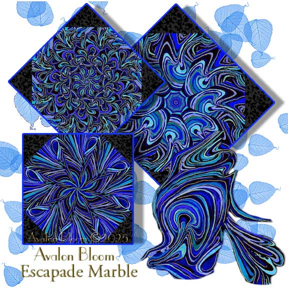 Escapade Marble by Chong-A Hwang Kaleidoscope Quilt Block Kit