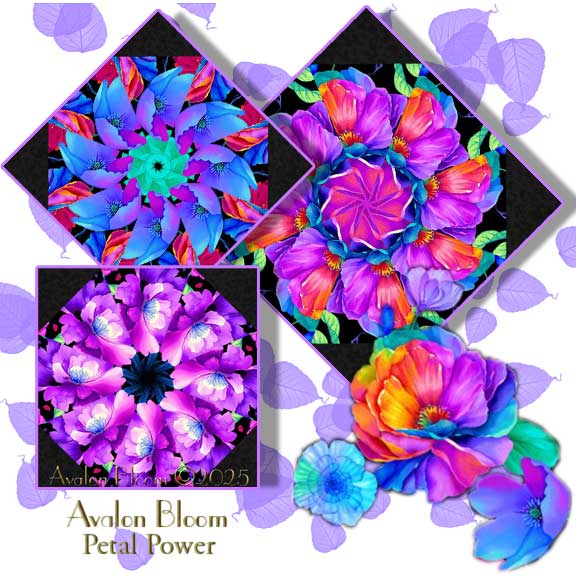 Petal Power by Chong-A Hwang Kaleidoscope Quilt Block Kit
