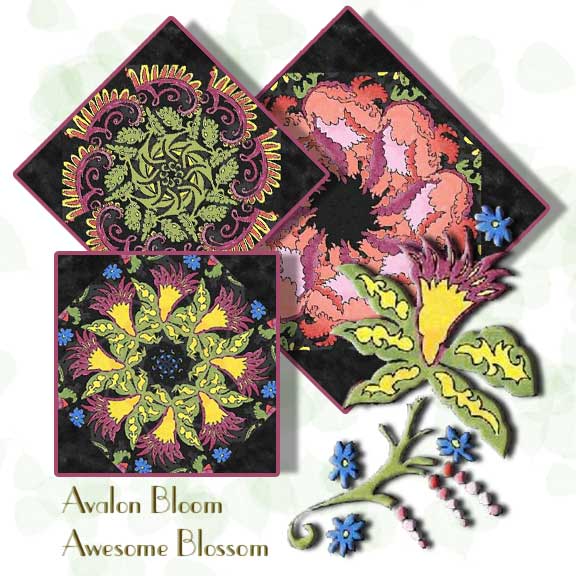 Awesome Blossom Kaleidoscope Quilt Block Kit