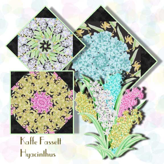 Kaffe Fassett 2023 Collective Hyacinthus Kaleidoscope Quilt Block Kit