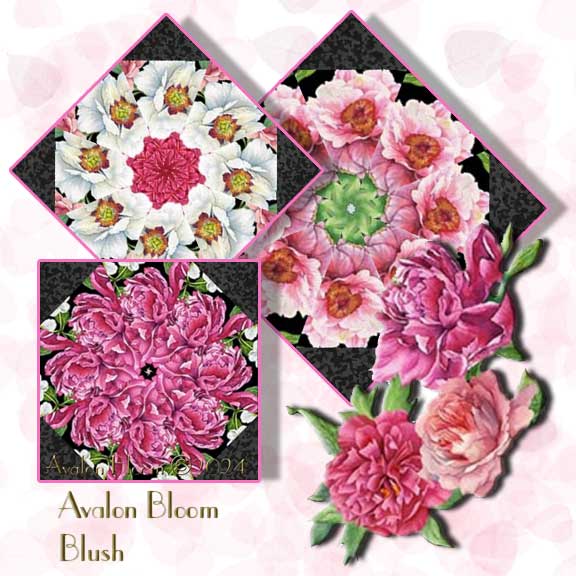 Blush by Michel Design Works Kaleidoscope Quilt Block Kit