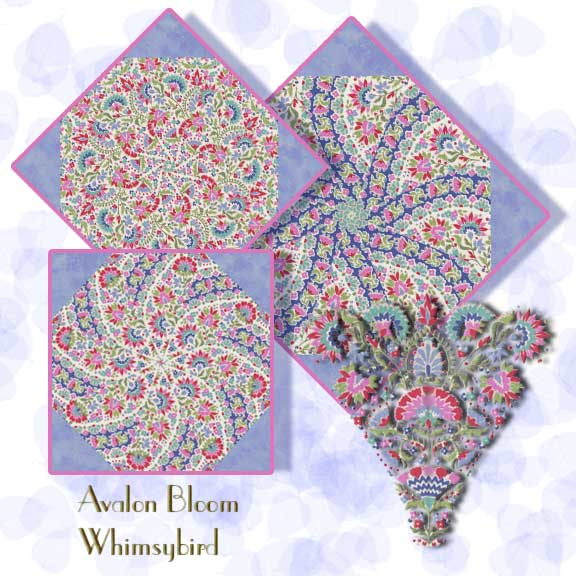 Whimsybird Kaleidoscope Quilt Block Kit