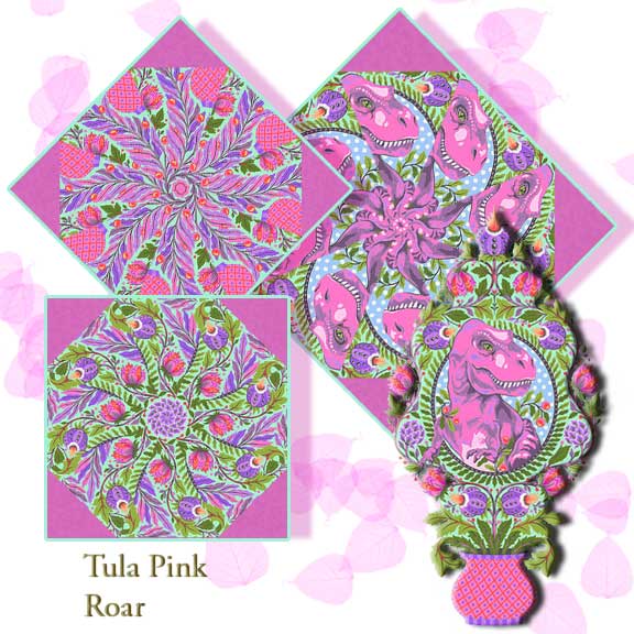 Tula Pink Roar Pre-cut Kaleidoscope Quilt Block Kit