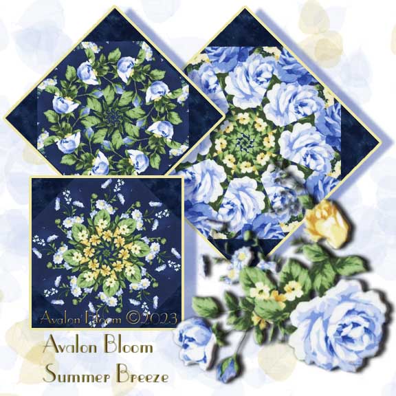 Summer Breeze 23 Kaleidoscope Quilt Block Kit