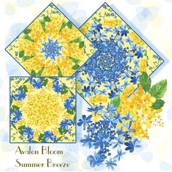 Summer Breeze Kaleidoscope Quilt Block Kit