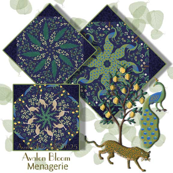 Camont Menagerie Kaleidoscope Quilt Block Kit