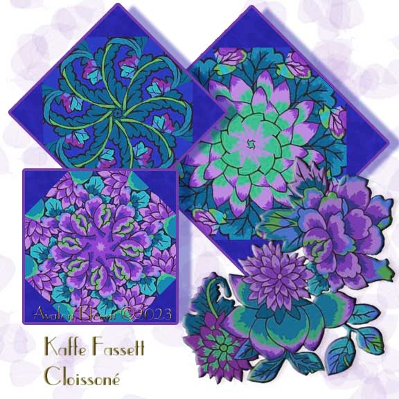 Kaffe Fassett Collective CloisonneKaleidoscope Quilt Block Kit