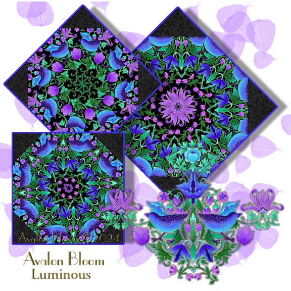 Chong-A Hwang Luminous Pre-cut kaleidoscope quilt block kit