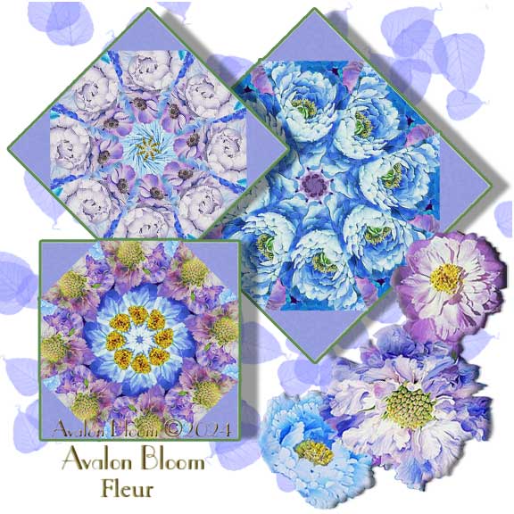 Fleur Butterfly Dreams Kaleidoscope Quilt Block Kit