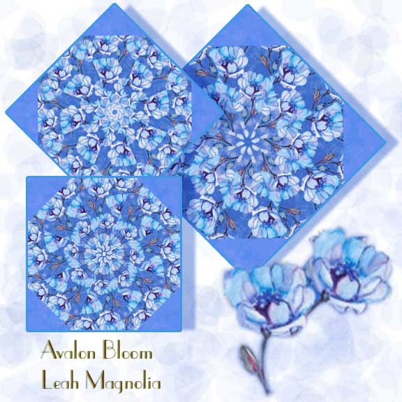 Leah Magnolia Kaleidoscope Quilt Block Kit
