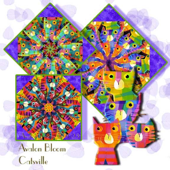 Cosmic Butterfly Kaleidoscope Quilt Block Kit