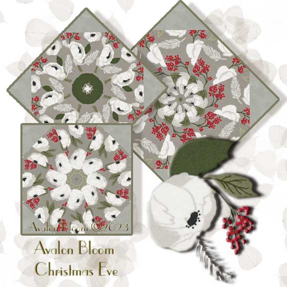 Christmas Eve Kaleidoscope Quilt Block Kit