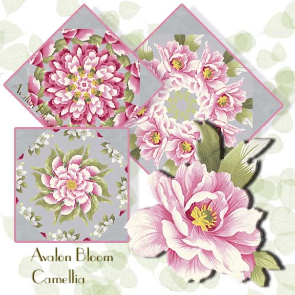 Camellia by Jackie Robinson Kaleidoscope Quilt Block Kit