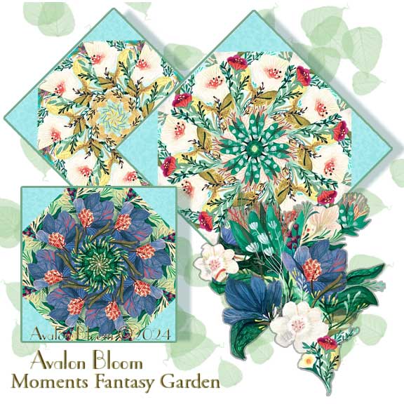 Bluebell by Emery Walker Kaleidoscope Quilt Block Kit