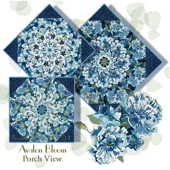 Porch View Kaleidoscope Quilt Block Kit