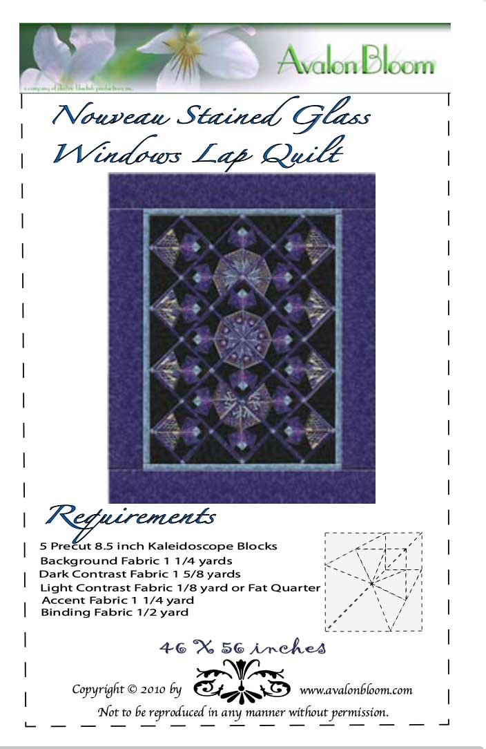 NoveauStainedGlassWindow