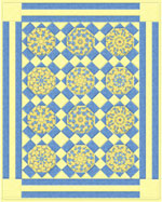 Duck Pond Kaleidoscope Quilt Kit 