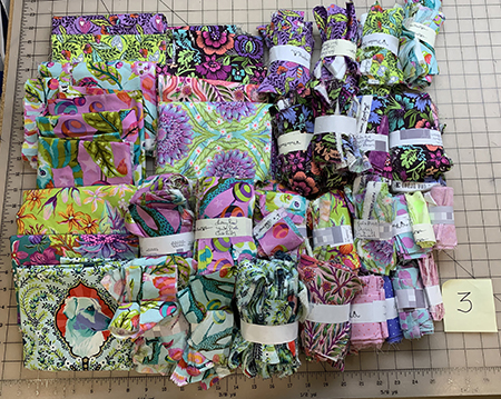 Stash Box of Tula Pink Scraps and Fabric