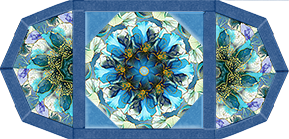 Flourish Seamist Kaleidoscope Quilt Place Mat Kit