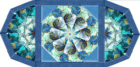 Flourish Seamist Kaleidoscope Quilt Place Mat Kit
