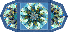Flourish Seamist Kaleidoscope Quilt Place Mat Kit